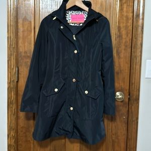 Betsey Johnson lightweight trench Coat Rain Jacket Size S